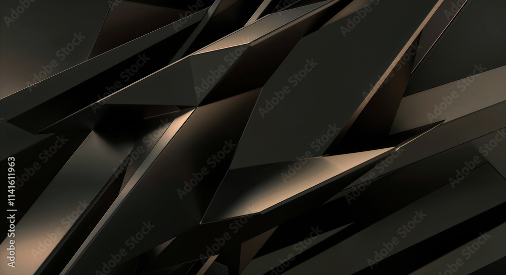 Poster abstract hi-tech background with brown geometric tech shapes and lines with empty space for text. ge