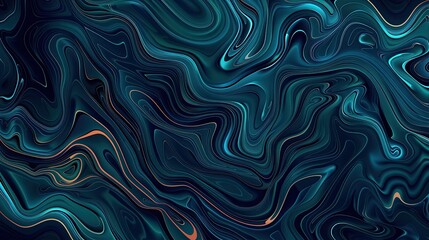 Abstract swirling patterns in deep blue and teal tones creating a fluid, dynamic visual effect.