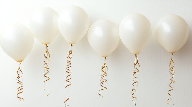 birthday, celebration, elegant, white, gold, party, festive, balloons, event, minimal, design, ribbon, invitation, luxury, background, decor, chic, glamour, stylish, festivity, anniversary, cheer, bea