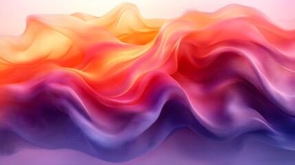 Fototapeta premium Ethereal smoky waves in fiery and bluish gradient tones wallpaper image