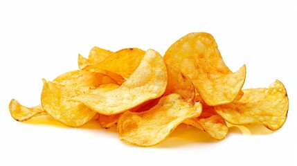 A Pile of Crispy Potato Chips