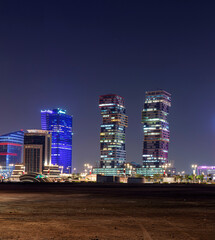 Lusail City During Night, Doha, Qatar 