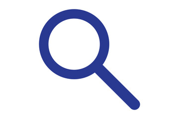 Magnifying glass simple icon. Vector