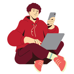 People Working Illustration