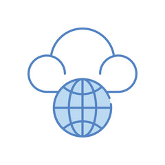 Cloud Network vector icon