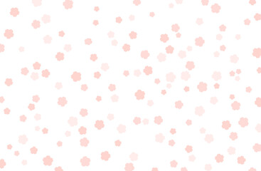 シンプルな桜の背景ベクターイラスト ピンク 白背景 白バック