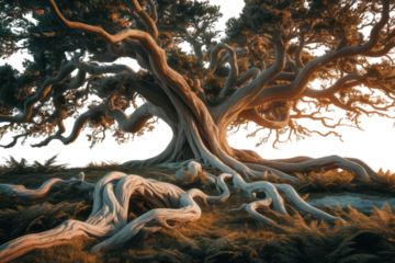 Giant tree in the forest