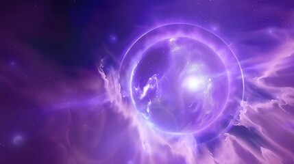 Obraz premium Universe nebula sky purple galactic background