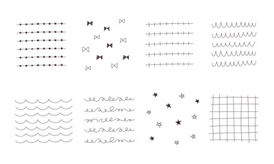 装飾　柄イラストセット