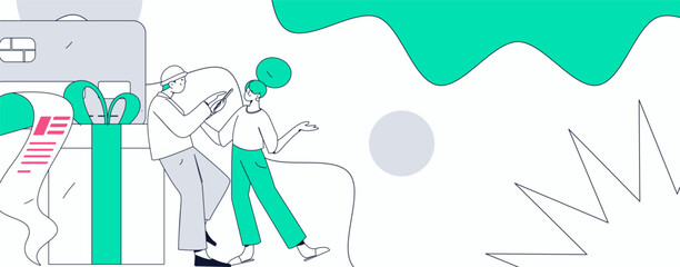 Internet financial management investment flat vector concept operation hand drawn illustration
