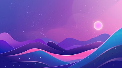 pink sky purple galactic background