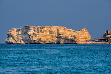 Oman, Muscat. Beach and Sea Coast of the Gulf of Oman.
Summer holidays and travel