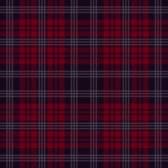  Tartan seamless pattern, red and black, can be used in fashion design. Bedding, curtains, tablecloths
