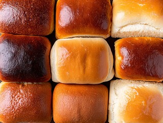 A tray filled with lots of different types of rolls