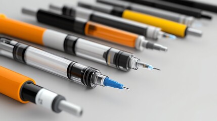 A guide showing different types of insulin pens and their use
