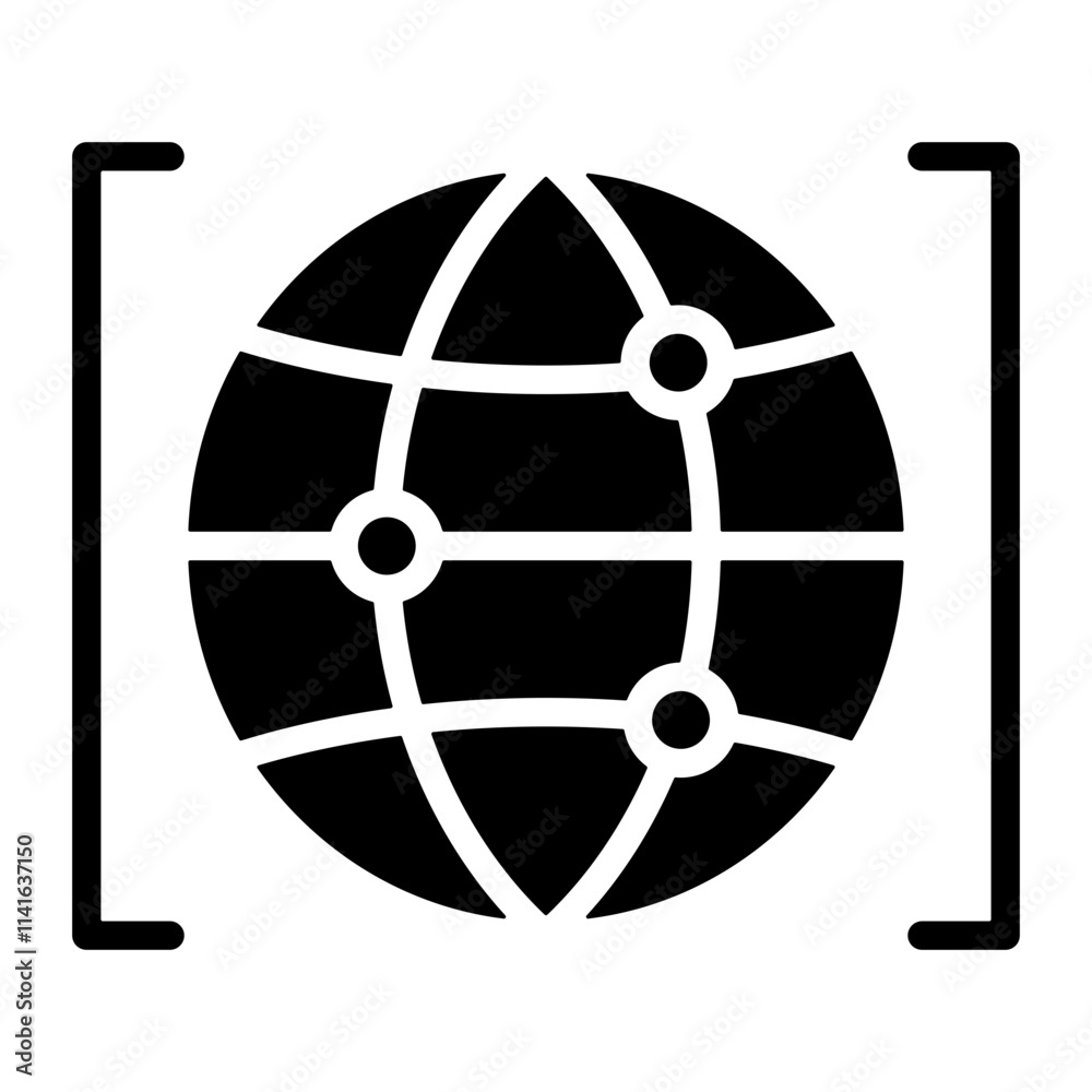 Poster Worldwide Coverage Icon