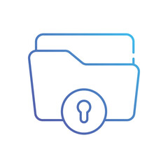 Folder Security vector icon