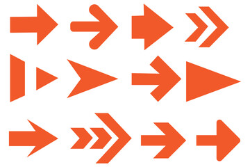 Arrowheads on documents. As bullets.