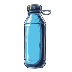 Refreshing Hydration: A Stylish Blue Water Bottle