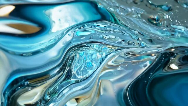 Hyper Real Liquid Fusion with Evolving Textures