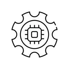 Chip Setting vector icon