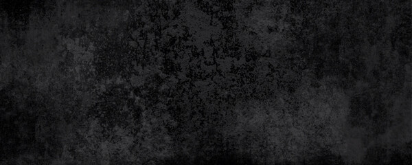 Panorama of Dark grey black slate grunge wall texture, texture of grainy dark concrete wall, black volcanic seamless grunge stone texture, ancient Black marble texture rock.
