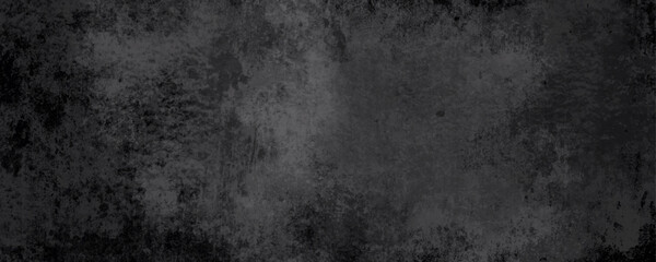 Panorama of Dark grey black slate grunge wall texture, texture of grainy dark concrete wall, black volcanic seamless grunge stone texture, ancient Black marble texture rock.