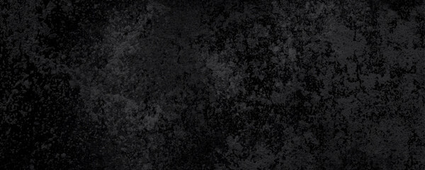 Panorama of Dark grey black slate grunge wall texture, texture of grainy dark concrete wall, black volcanic seamless grunge stone texture, ancient Black marble texture rock.