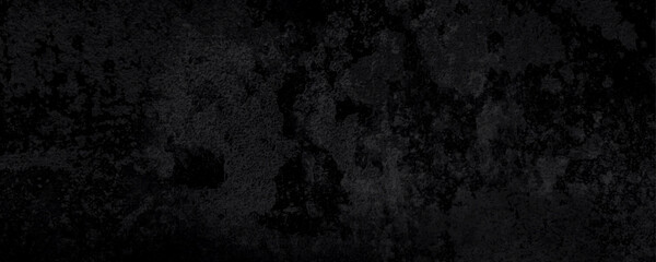 Panorama of Dark grey black slate grunge wall texture, texture of grainy dark concrete wall, black volcanic seamless grunge stone texture, ancient Black marble texture rock.