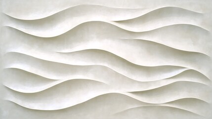 Obraz premium White and cream abstract background waves random pattern illustration wallpaper
