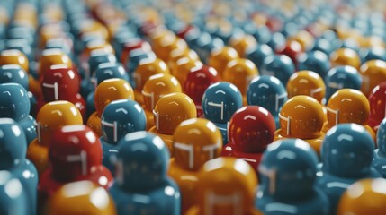 Obraz premium Vibrant speech bubbles highlight trending hashtags for social media insights and content management