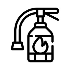 Obraz premium fire extinguisher line icon