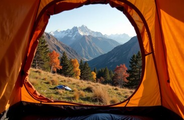 tent in the mountains