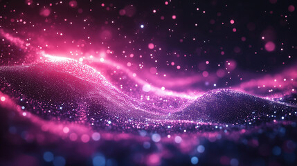 Fototapeta premium Dynamic cosmic waves abstract space digital art vibrant colors close-up view energy and movement