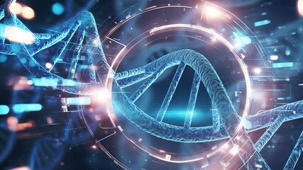 DNA Helix spiral human molecule structure