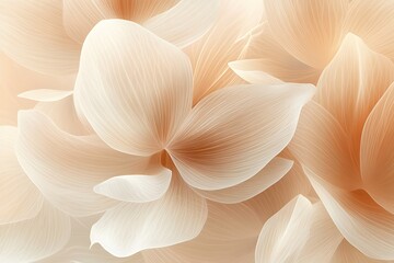 Soft vintage close view of flowers in cream and orange, floral softness and beauty