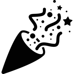 Simple vector icon confetti