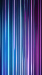 Abstract vertical lines in vibrant blue and purple hues create a dynamic visual effect.