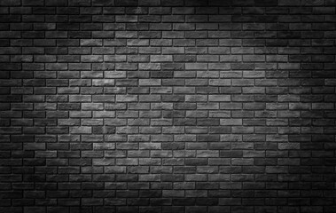 Old vintage retro style dark brown bricks wall for abstract brick background and texture.
