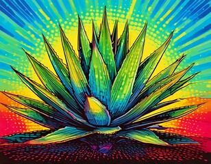 Agave in pop art