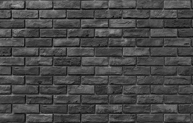 Old vintage retro style dark brown bricks wall for abstract brick background and texture.