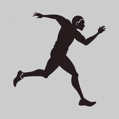  Athlete silhouette vector design art and illustration