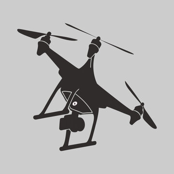 recommend clip art: drone silhouette vector design art and illustration