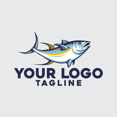 vector logo tuna fishing