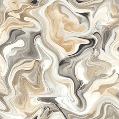 Obraz premium Muted Marble Mirage A seamless 2D pattern of soft marble swirls in neutral tones like beige, grey, and white 