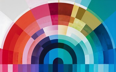 Obraz premium Multicolored geometric shapes