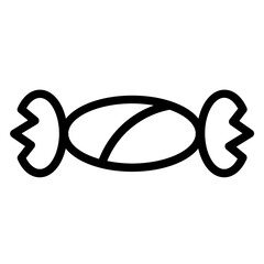 Brown Candy Food Line Icon