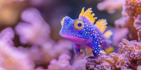 Colorful Tropical Fish Swimming in a Vibrant Coral Reef Underwater Environment