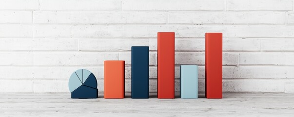 Obraz premium Stacked Charts Comparing Insurance Premiums