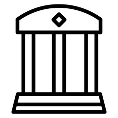 Building City Museum Line Icon